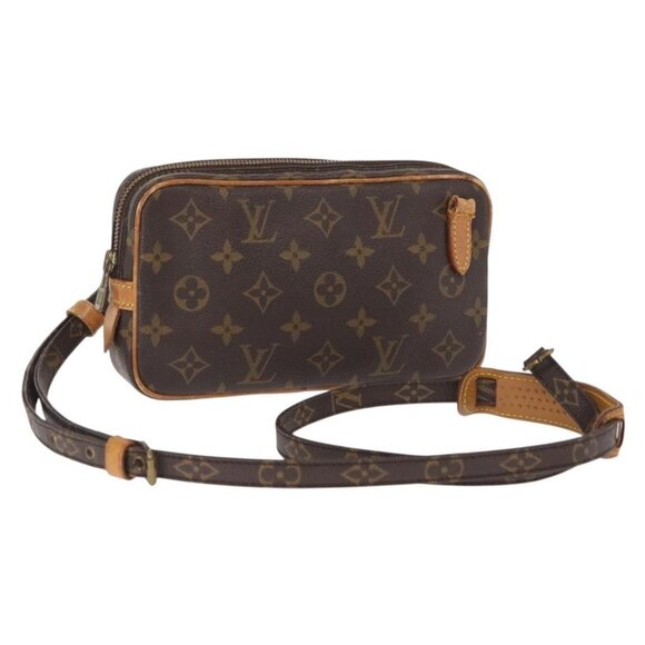 Authentic LOUIS VUITTON Monogram Marly Bandouliere Shoulder Bag M51828 LV